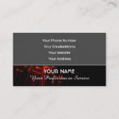 Carte de visite élégant pour les services de feux  (Dos)