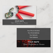 Carte de visite élégant pour les services de feux  (Devant / Derrière)