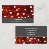 Carte de visite élégant pour services pétillants (Devant / Derrière)