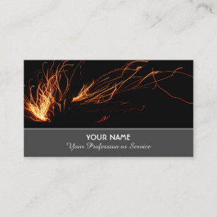 Carte de visite élégant pour services pétillants