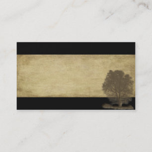 Carte De Visite Élégant, produits naturels, noir de deux tons et