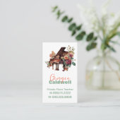 Carte De Visite Elégant professeur de piano aquarelle art (Debout devant)