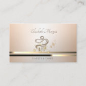 Carte De Visite Elegant  Professional Luminouse Cupcakes (Devant)
