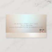 Carte De Visite Elegant Professional Sewing Machine Scissors (Dos)
