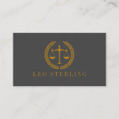 Carte De Visite Elegant Professional Simple Minimalist Lawyer  (Devant)
