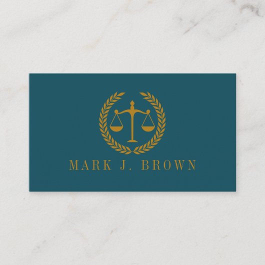 Carte De Visite Elegant Professional Simple Minimalist Lawyer (Devant)