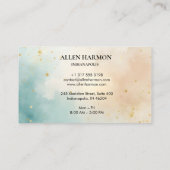 Carte De Visite Elegant Professional Simple Monogram Minimalist (Dos)