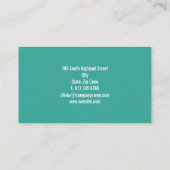 Carte De Visite Élégant Professionnel (Dos)