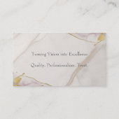 Carte De Visite Élégant Professionnel (Dos)