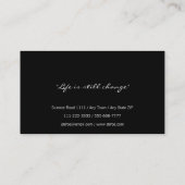 Carte De Visite Élégant| Professionnel (Dos)