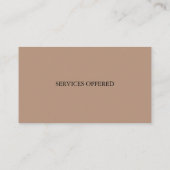 Carte De Visite Élégant Professionnel (Dos)
