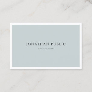 Carte De Visite Élégant professionnel bleu vert Modèle simple