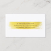 Carte De Visite Élégant Professionnel Calligraphié Tendance Luxe O (Dos)