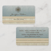 Carte De Visite Élégant professionnel chic dandelion (Devant / Derrière)