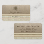 Carte De Visite Élégant professionnel chic dandelion (Devant / Derrière)