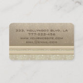 Carte De Visite Élégant professionnel chic dandelion (Dos)