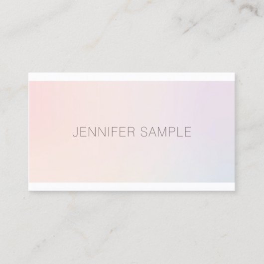 Carte De Visite Élégant professionnel couleur Harmonie moderne (Devant)