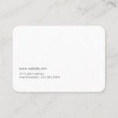 Carte De Visite Elégant professionnel cursif (bleu) (Dos)