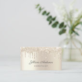 Carte De Visite Élégant professionnel de la Parties scintillant à  (Debout devant)