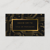 Carte De Visite Élégant professionnel de luxe (Devant)