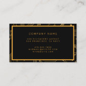 Carte De Visite Élégant professionnel de luxe (Dos)