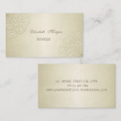 Carte De Visite Élégant professionnel, dentelle (Devant / Derrière)