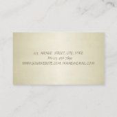 Carte De Visite Élégant professionnel, dentelle (Dos)