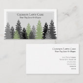 Carte De Visite Élégant professionnel d'entretien de pelouse (Devant / Derrière)