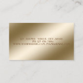 Carte De Visite Élégant Professionnel Design Moderne, Gratuit (Dos)