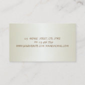 Carte De Visite Élégant Professionnel Design Moderne, Gratuit (Dos)