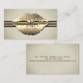 Carte De Visite Élégant Professionnel Design Moderne, Lèvres (Devant / Derrière)