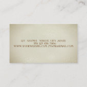 Carte De Visite Élégant Professionnel Design Moderne, Lotus (Dos)