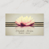 Carte De Visite Élégant Professionnel Design Moderne, Lotus (Devant)