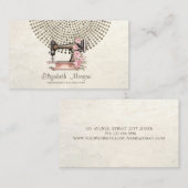 Carte De Visite Élégant professionnel, Dots Or Machine à coudre (Devant / Derrière)
