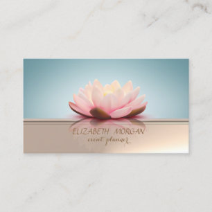 Carte De Visite Élégant professionnel élégant chic Lotus