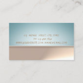 Carte De Visite Élégant professionnel élégant chic Lotus (Dos)