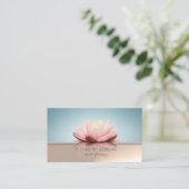 Carte De Visite Élégant professionnel élégant chic Lotus (Debout devant)