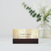 Carte De Visite Élégant professionnel élégant, Noir, brillant, Con (Debout devant)