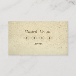 Carte De Visite Élégant Professionnel Élégant Vintage, Confettis