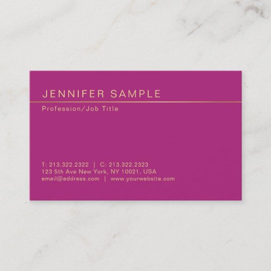 Carte De Visite Élégant professionnel et moderne (Devant)