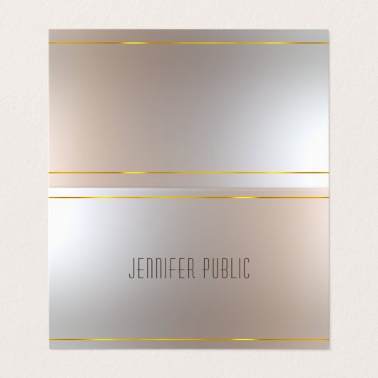 Carte De Visite Élégant Professionnel Excellent Modèle moderne (Extérieur déplié)