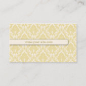 Carte De Visite Élégant professionnel floral de damassé élégante (Dos)