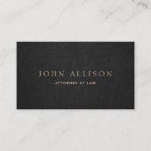 Carte De Visite Élégant professionnel foncé Brown (Devant)