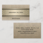 Carte De Visite Élégant professionnel luxe moderne (Devant / Derrière)