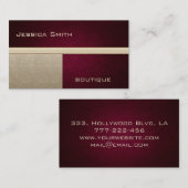 Carte De Visite Élégant professionnel luxe moderne (Devant / Derrière)