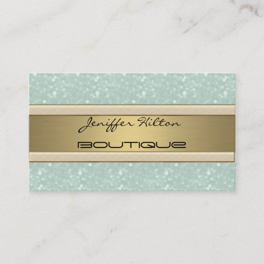 Carte De Visite Élégant professionnel luxe rayures or rayures (Devant)