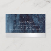 Carte De Visite Elégant professionnel Mandala Navy bleu (Dos)