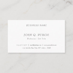 Carte De Visite Élégant professionnel minimaliste moderne et él