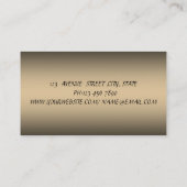 Carte De Visite Élégant Professionnel Moderne (Dos)