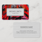 Carte De Visite Élégant professionnel moderne Abstrait #11 (Devant / Derrière)